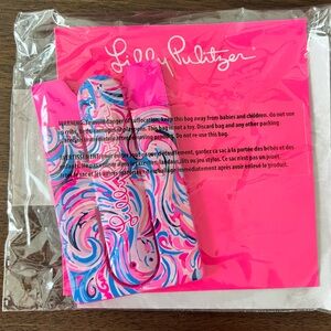 Lilly Pulitzer Neon Pink Phone Card Case
